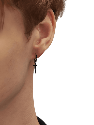 Men's Sword Cross Dangle Earrings - Stainless Steel! -, Earrings , Drestiny , Australia, Black, Canada, Earrings, FR, Gender_Men, Gold, New Zealand, Silver, United Kingdom, United States , Drestiny , www.shopdrestiny.com